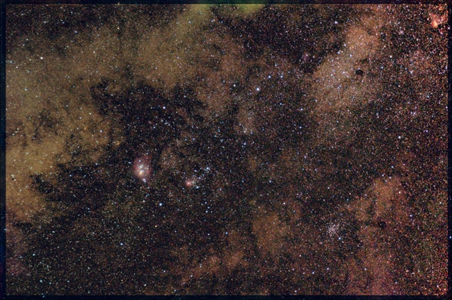 Lagoon Nebula and friends