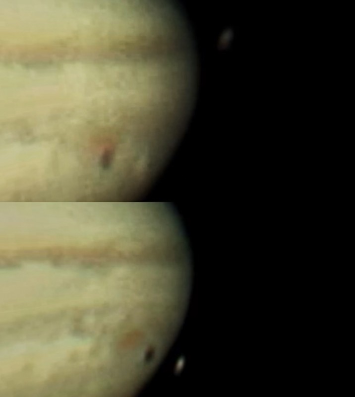 Europa Races the Red Spot