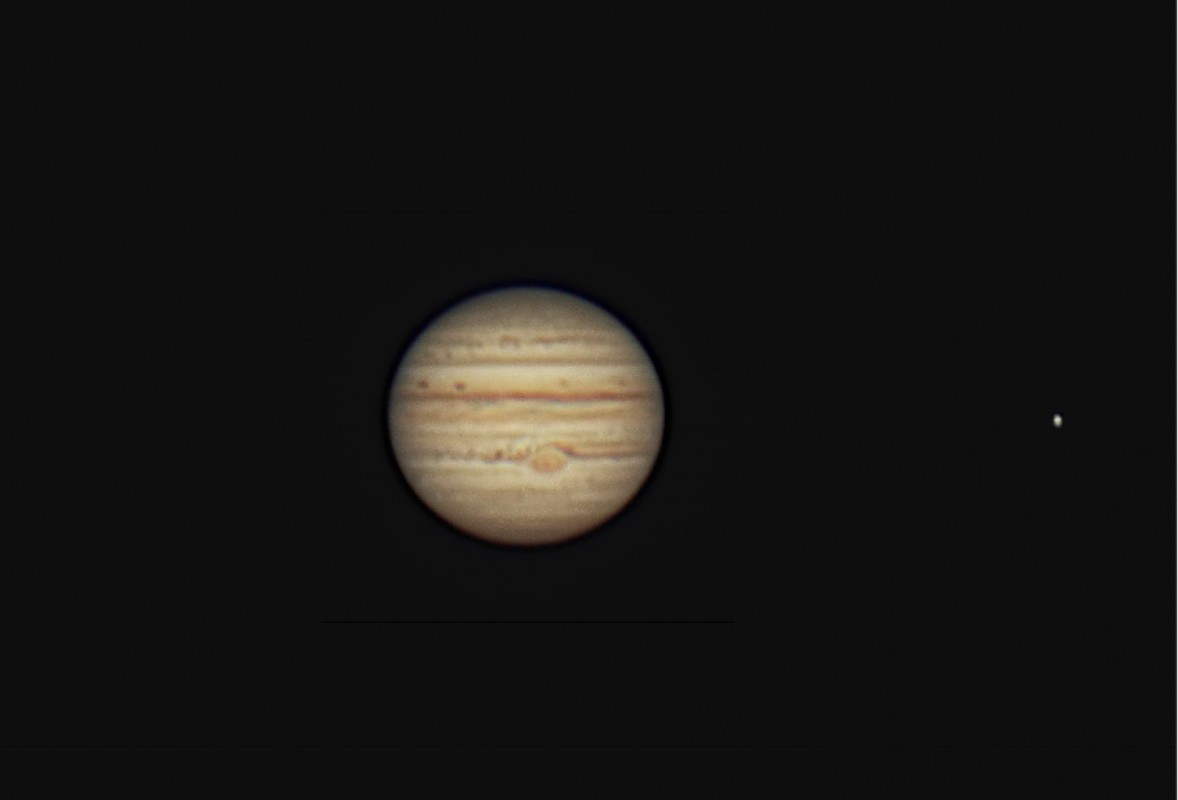 Jupiter and Io 28 August 2021