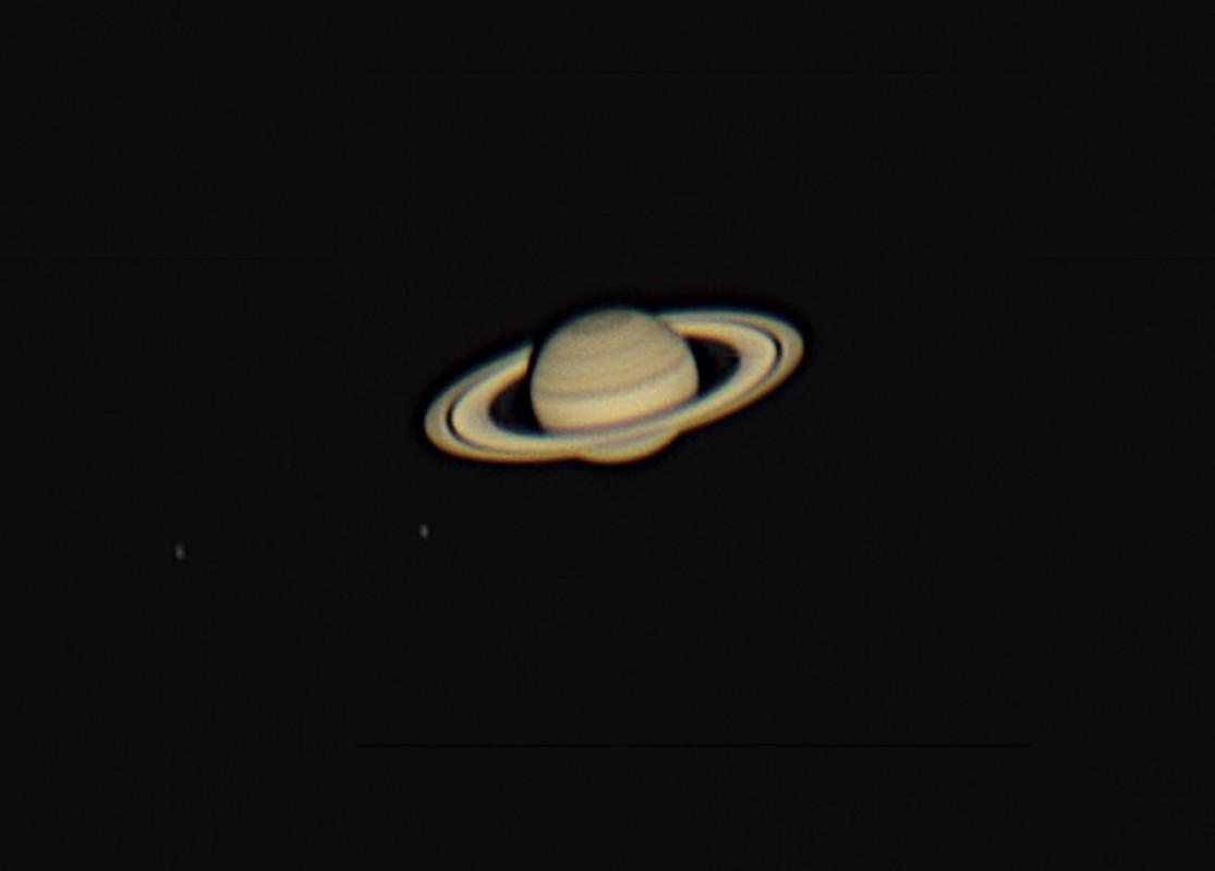Saturn Dione Tethys 28 August 2021