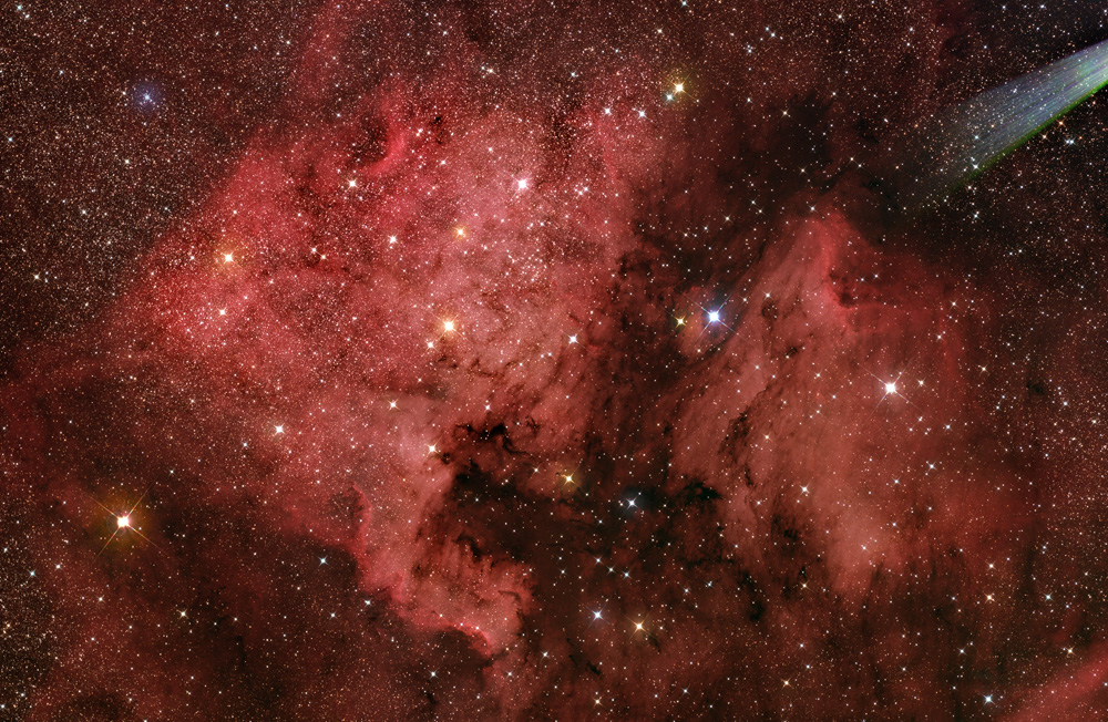North American & Pelican nebula area