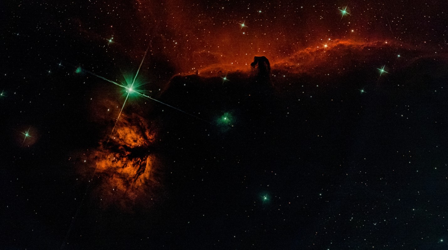 Flame and Horsehead Nebulae