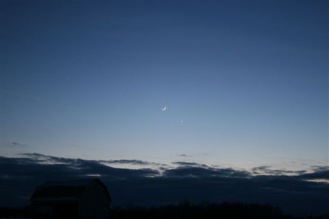 moon and venus