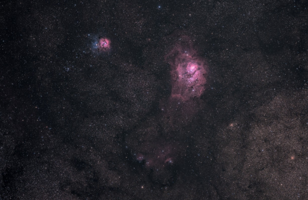 Lagoon and Trifid Widefield