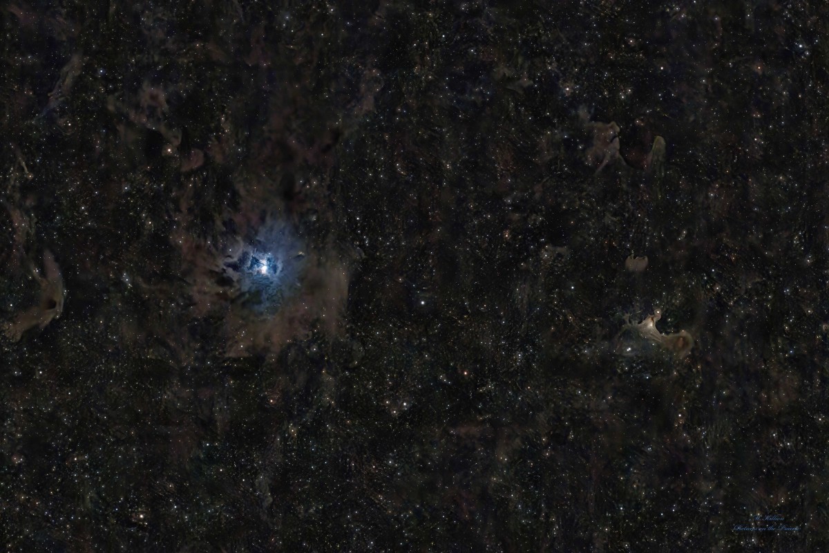 The Iris and Ghost nebulae