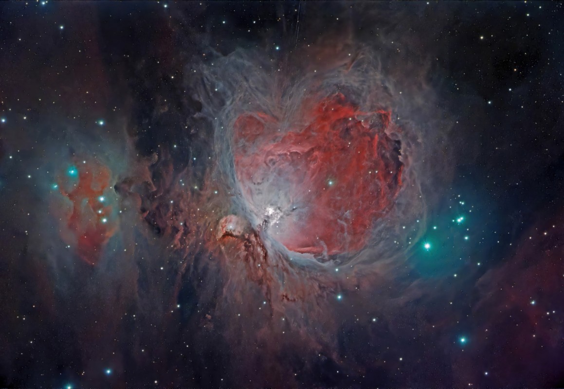 Messier 42 and Sharpless 279 Esprit 150 image