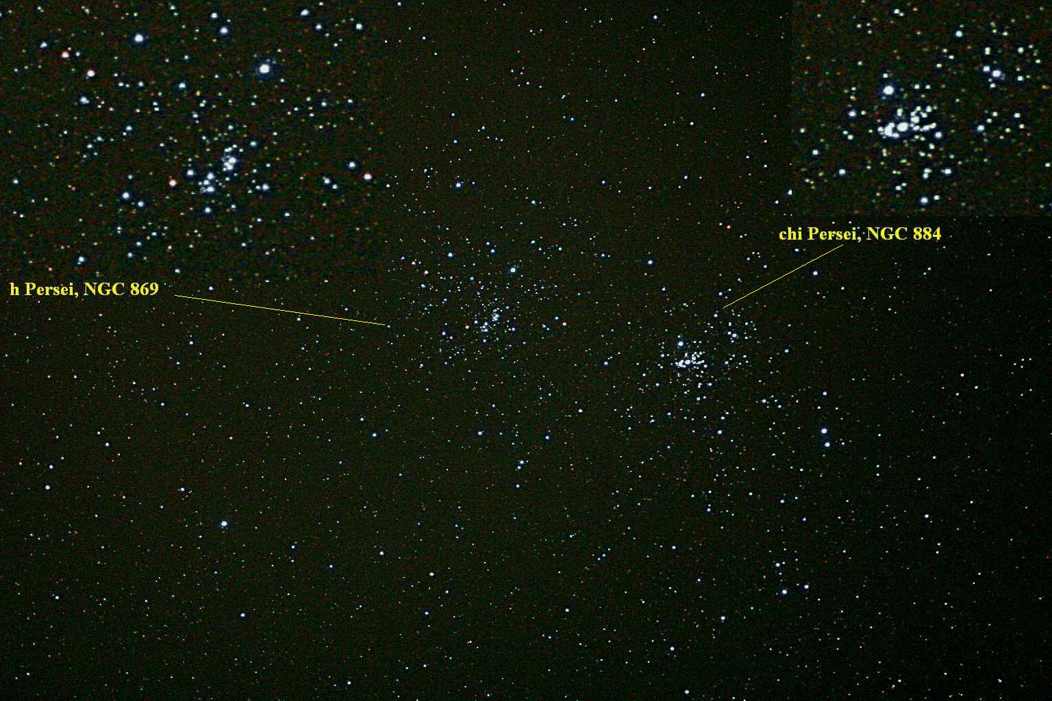 The Double Cluster Up Close