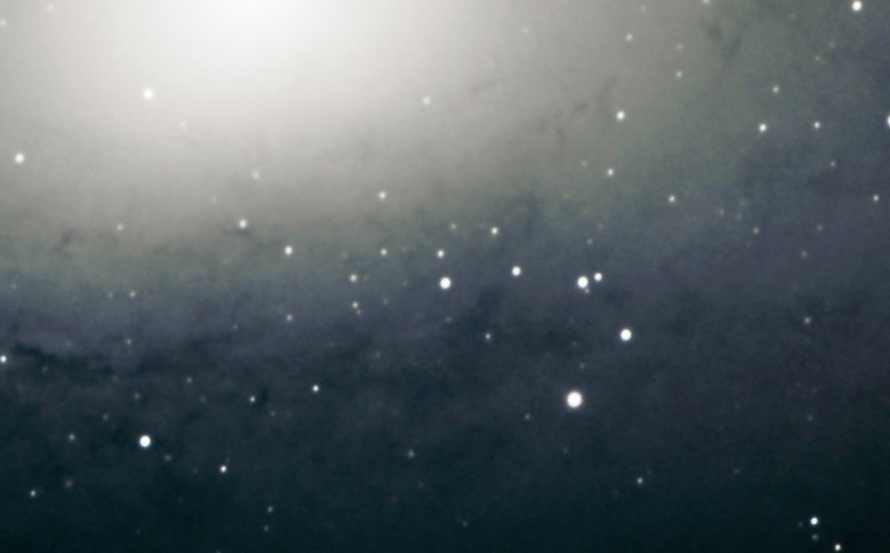 Star Clusters In Andromeda Core Dust Lane