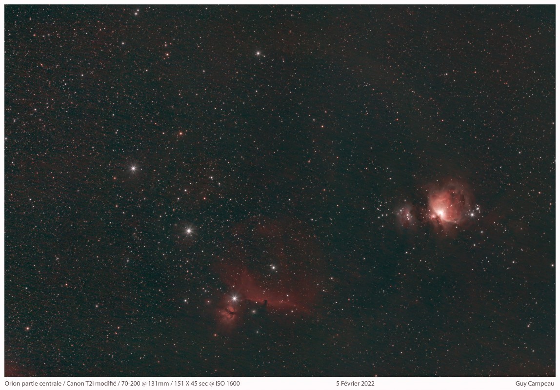 Orion center region