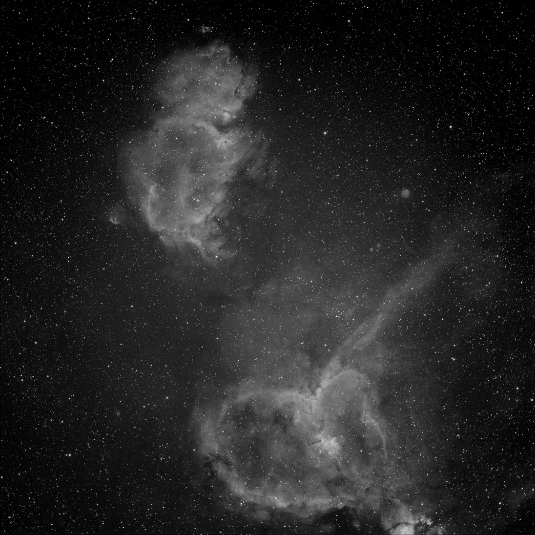 Ic 1805 & 1848 a mosaic of one