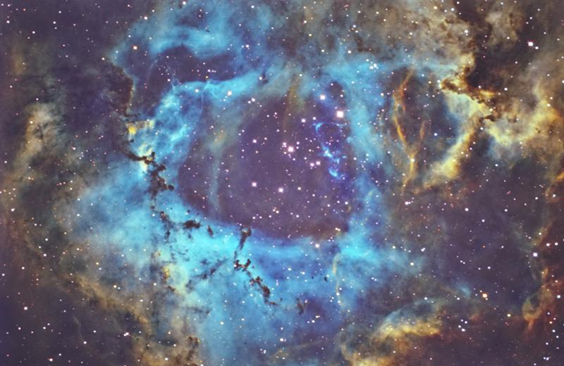 Rosette nebula mapped