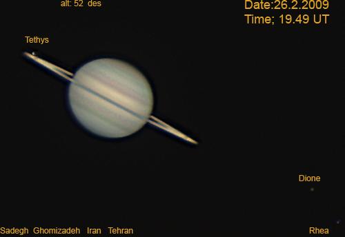 saturn+3 moons