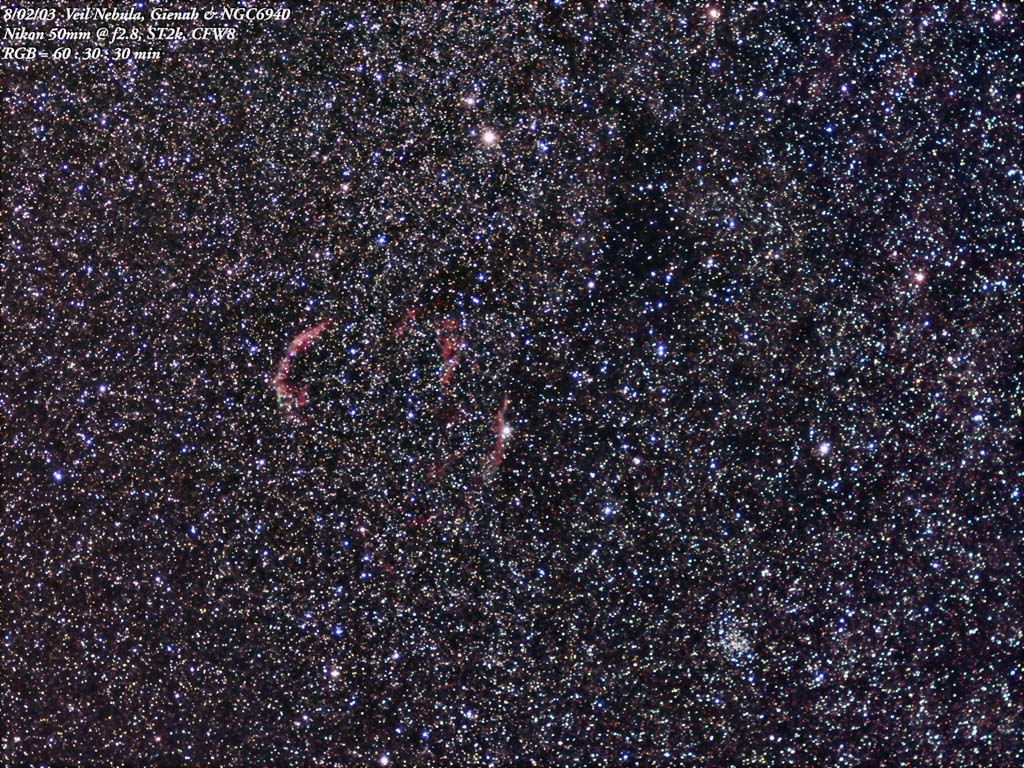Veil Nebula & NGC6940 widefield