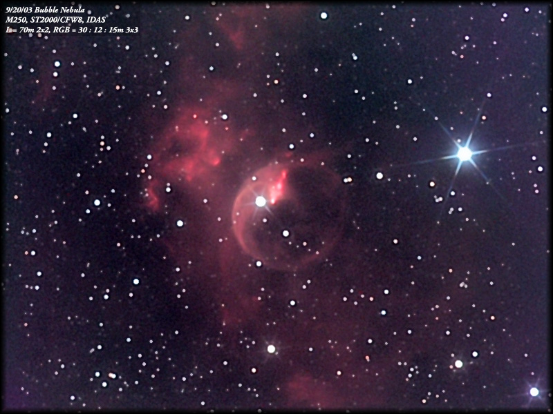 Bubble Nebula LRGB
