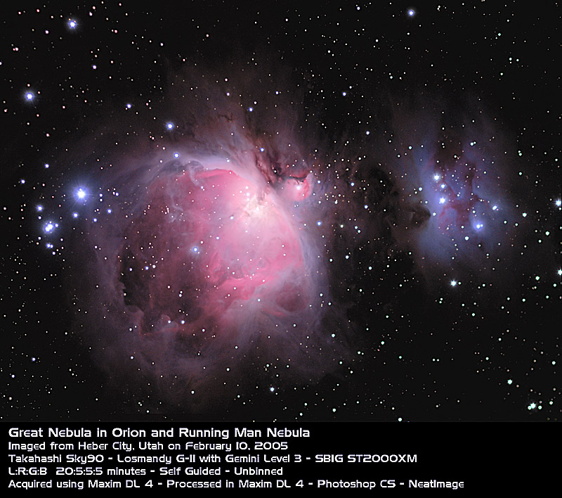 Great Orion and Running Man