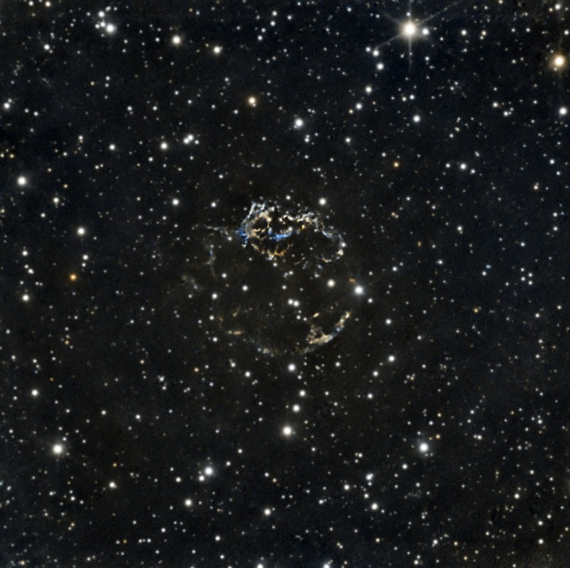 Cas A in NIR. RBI mitigated