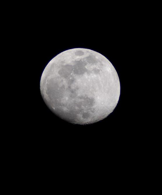 3/4 moon