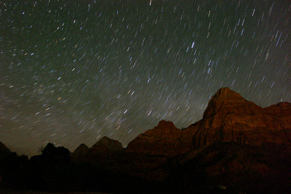 Star Trails at Zion
