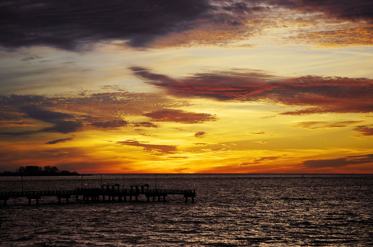 Gulf Pier Twilight