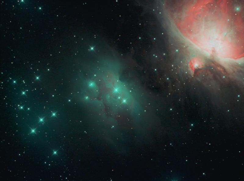 NGC 1977 (Running Man) Nebula and Cluster