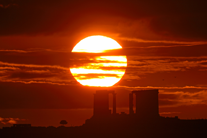 Solstice Sun Over Sounion 2009