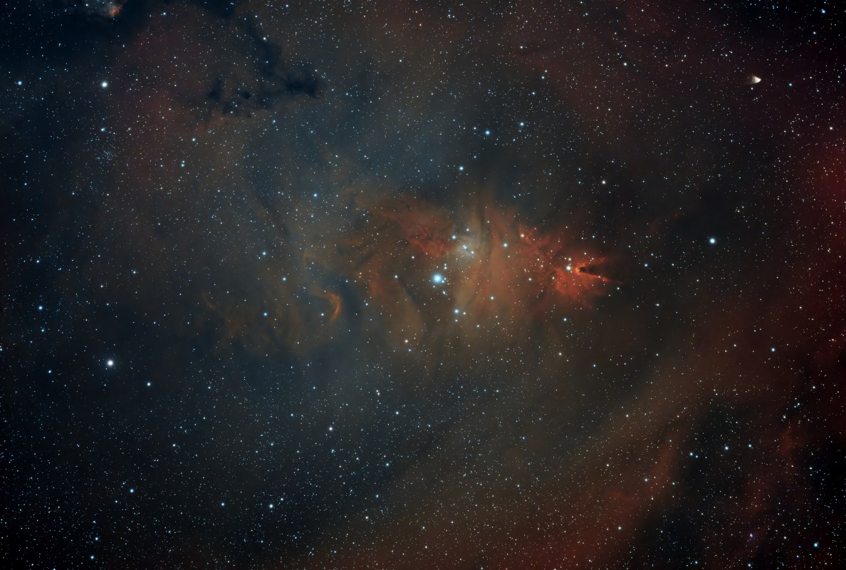 NGC 2264 Cone Nebula and Christmas Tree Cluster