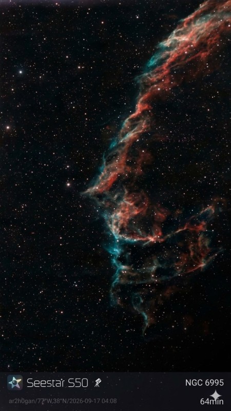NGC 6995 - Veil or Bat Nebula