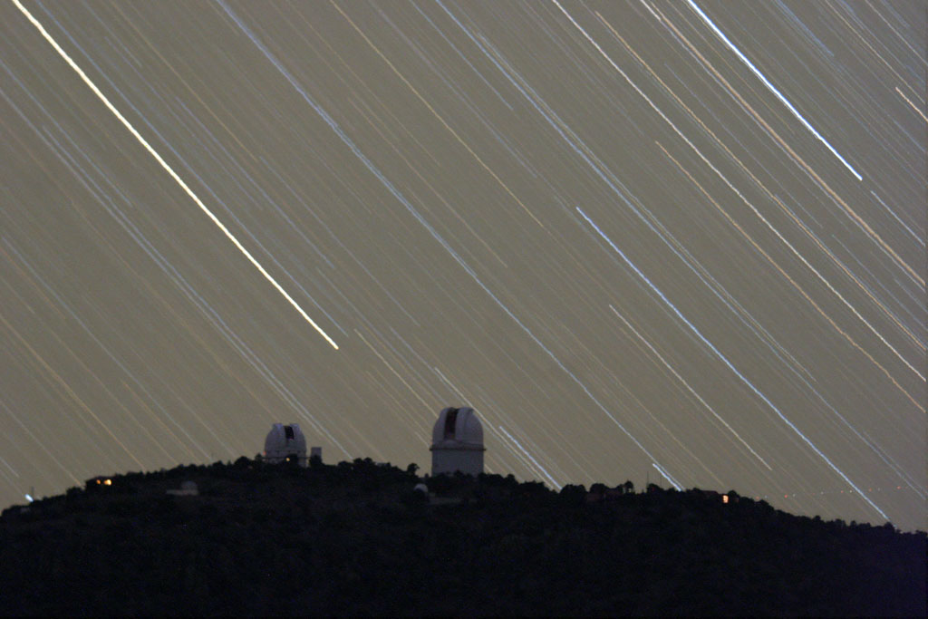 Star Trails over the McDonald Observatory