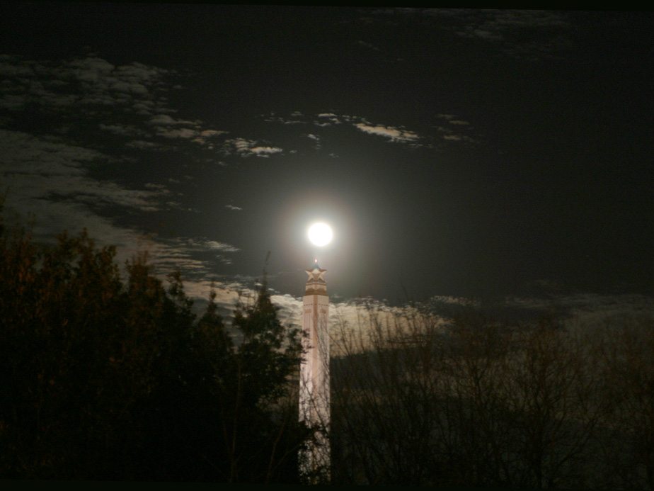 Moon over the Monument