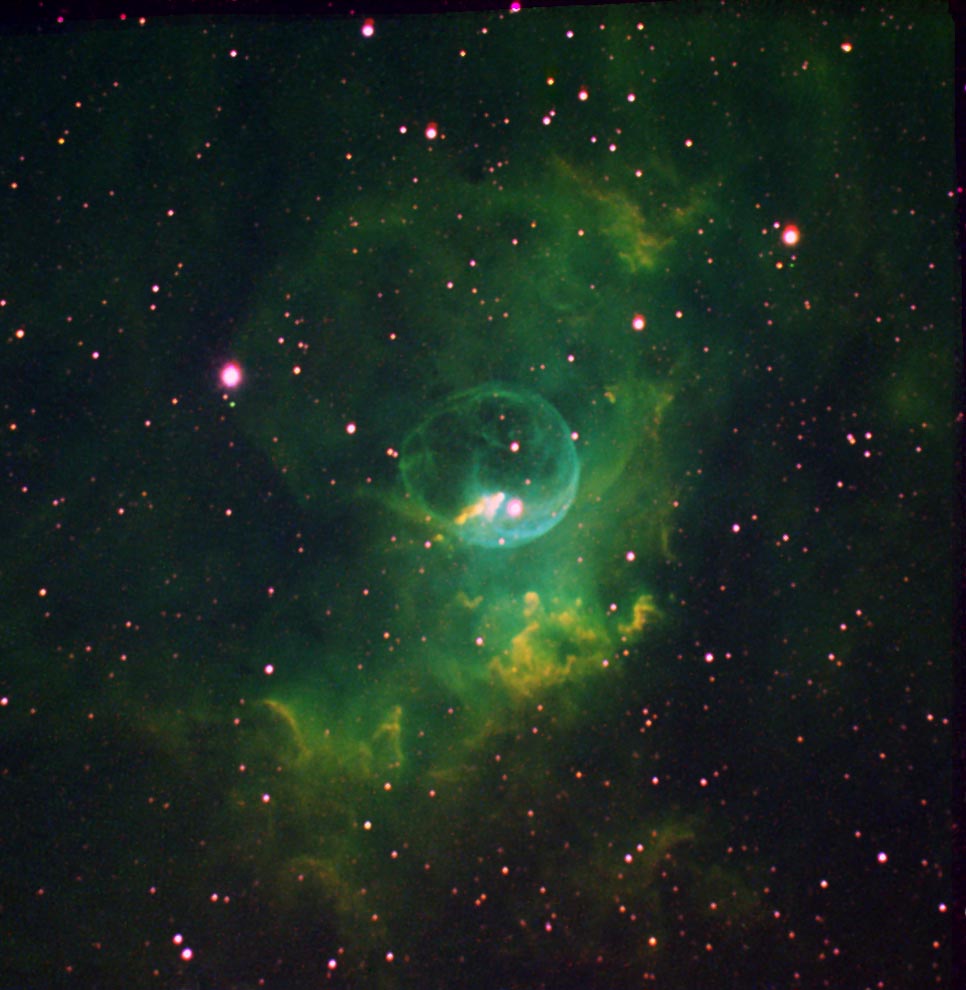 NGC7635 Bubble in Emission Line filters