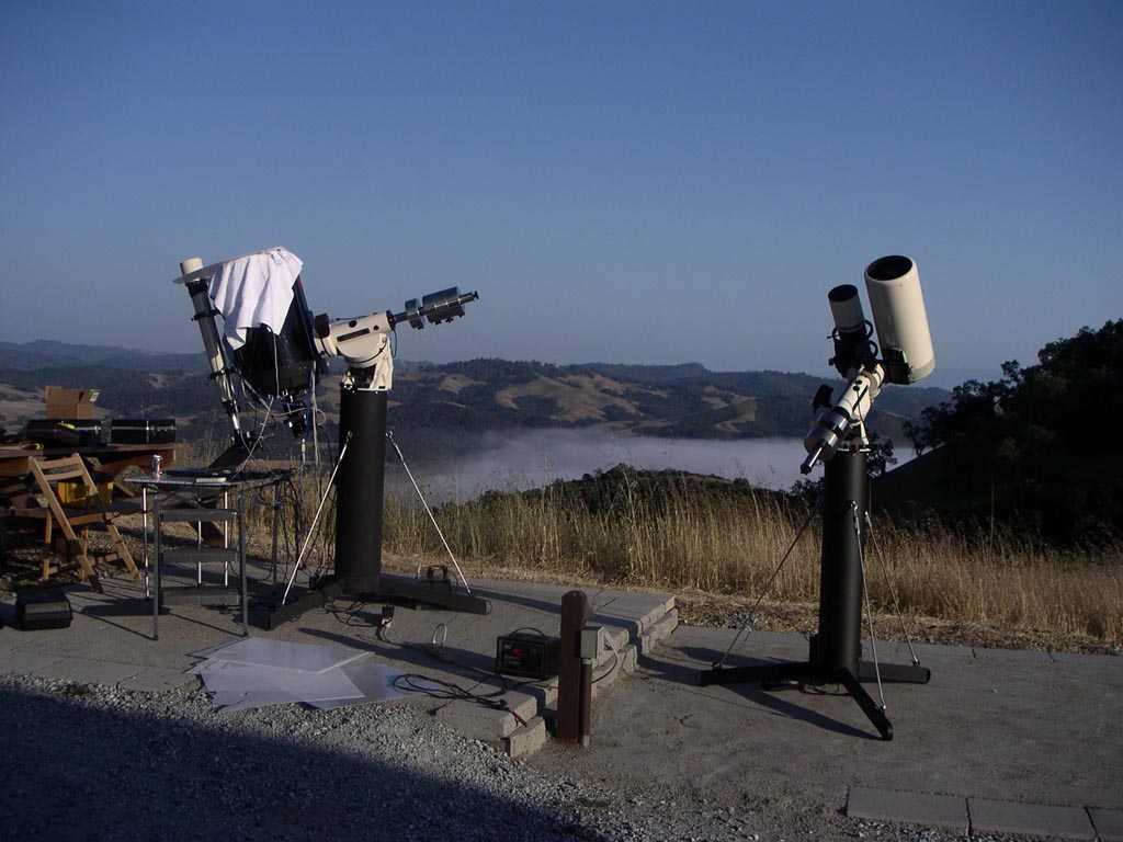 Preparing to image at Fremont Peak, California