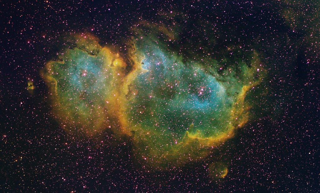 IC1848 in [SII], Ha and [OIII]