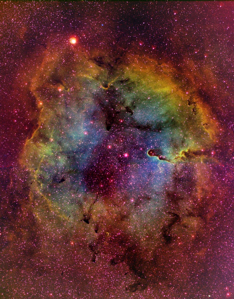 IC1396 high res mosaic in [SII], Ha and [OIII]