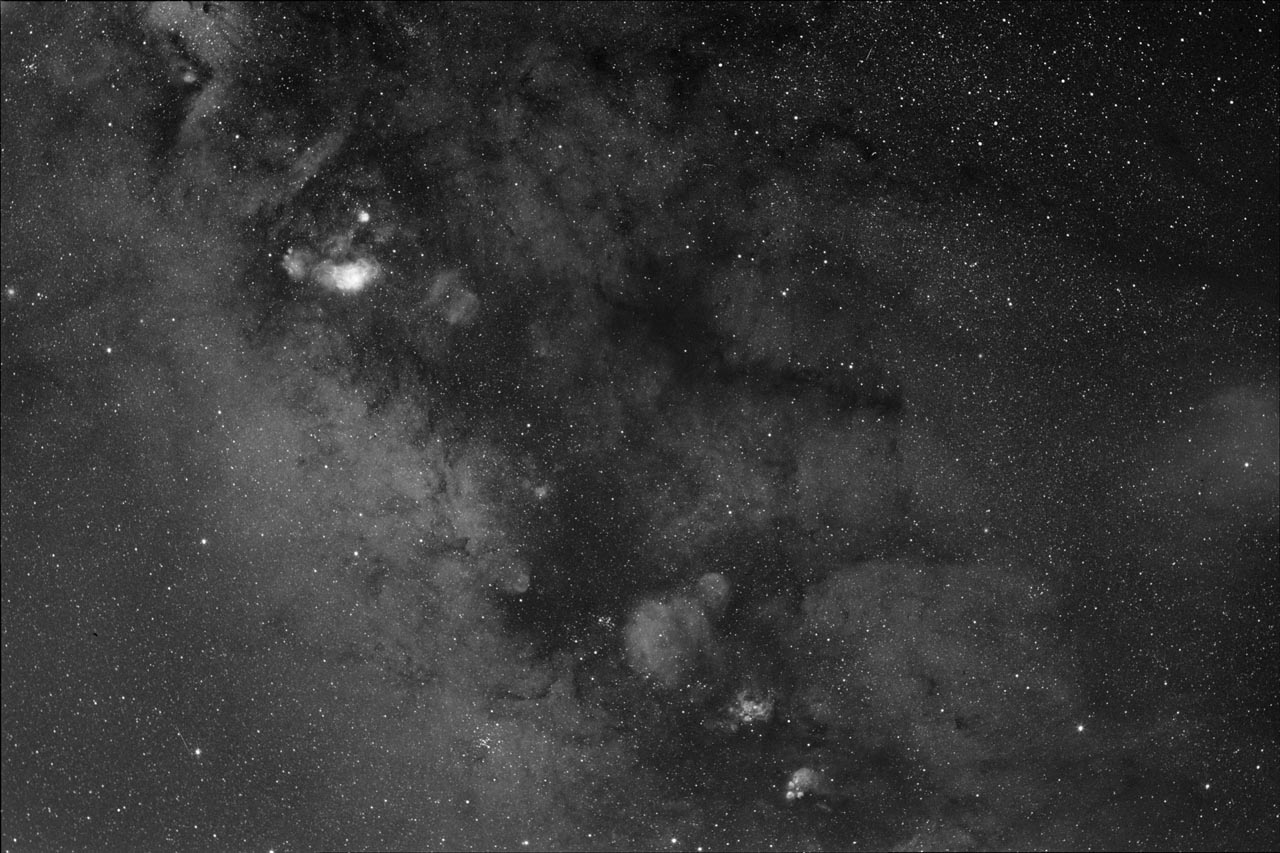 Sagittarius and Scorpius in Halpha