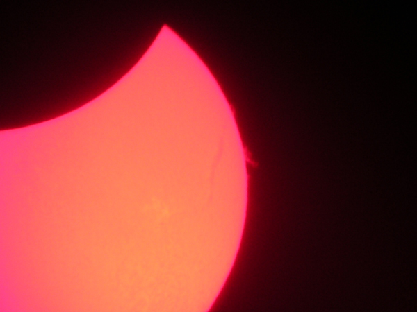 Solar Eclipse & Flare