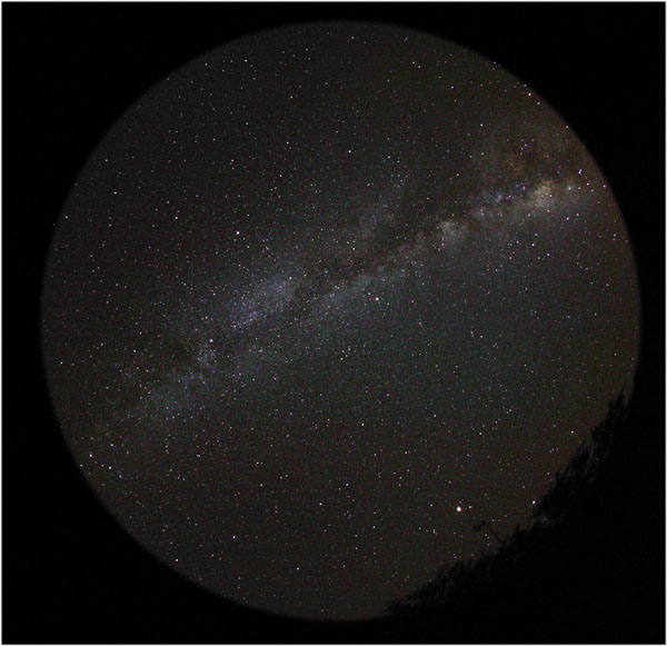 Milky Way from Hawaii with fisheye