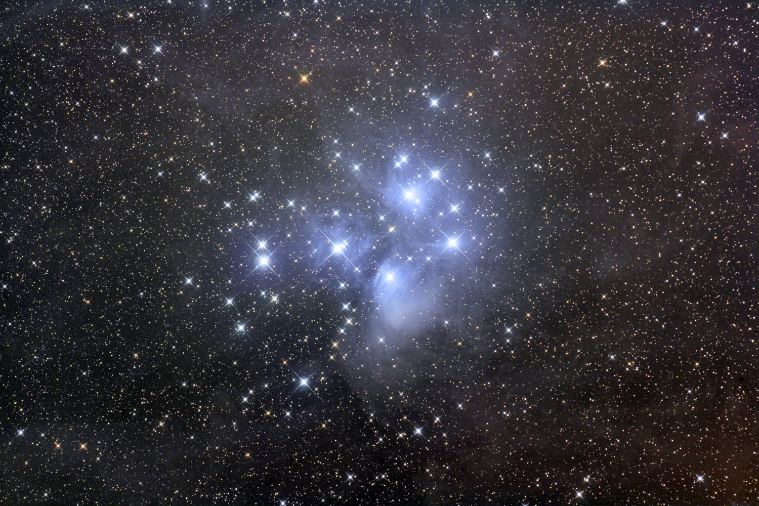 The Seven Sisters w/ Extended Nebulosity