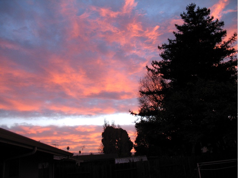 Sunset in the morning