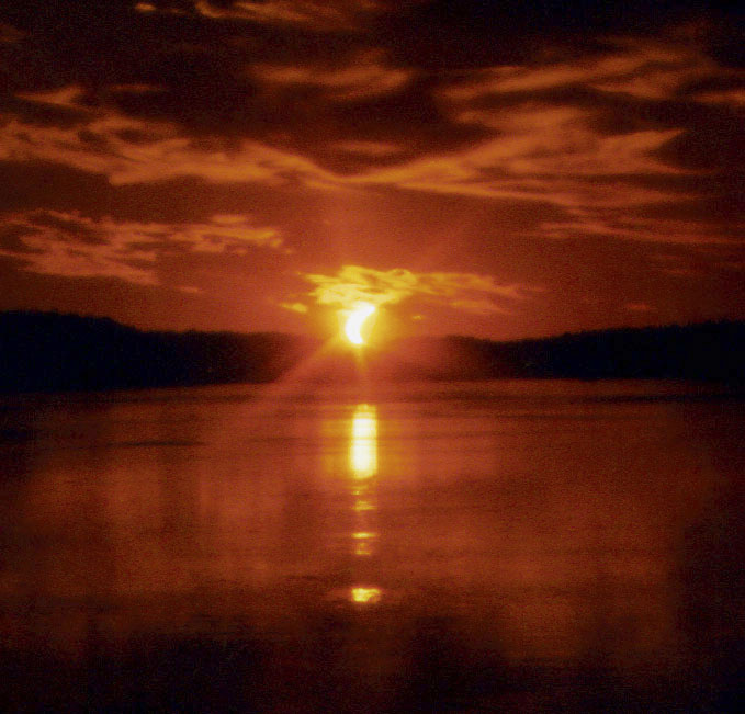 Eclipse Sunrise Over Campobello Island, Canada