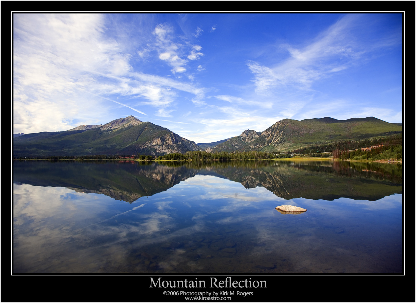 Mountain Reflection at Lake Dillon, Colorado