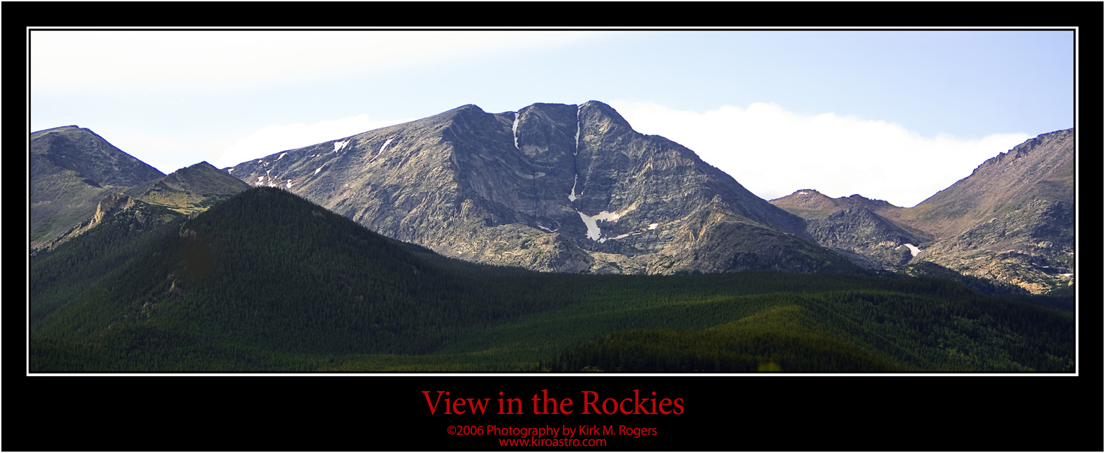 View in the Rockies