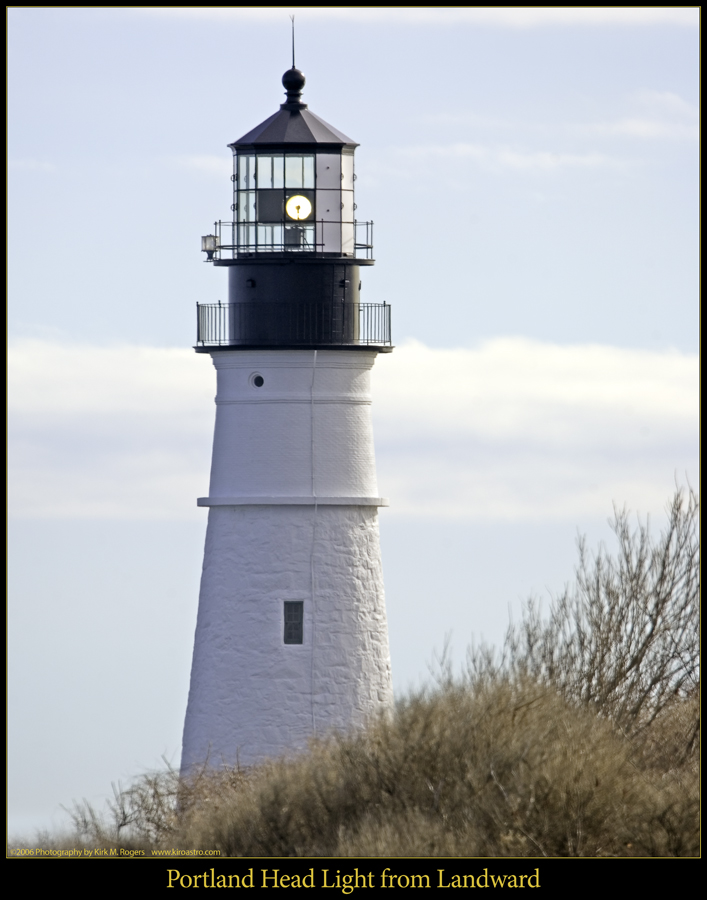 Portland Head Light from Landward