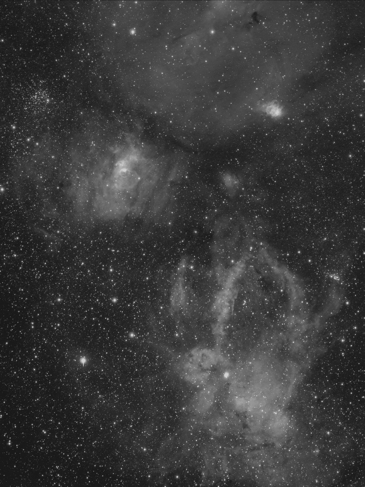 Bubble Nebula Region