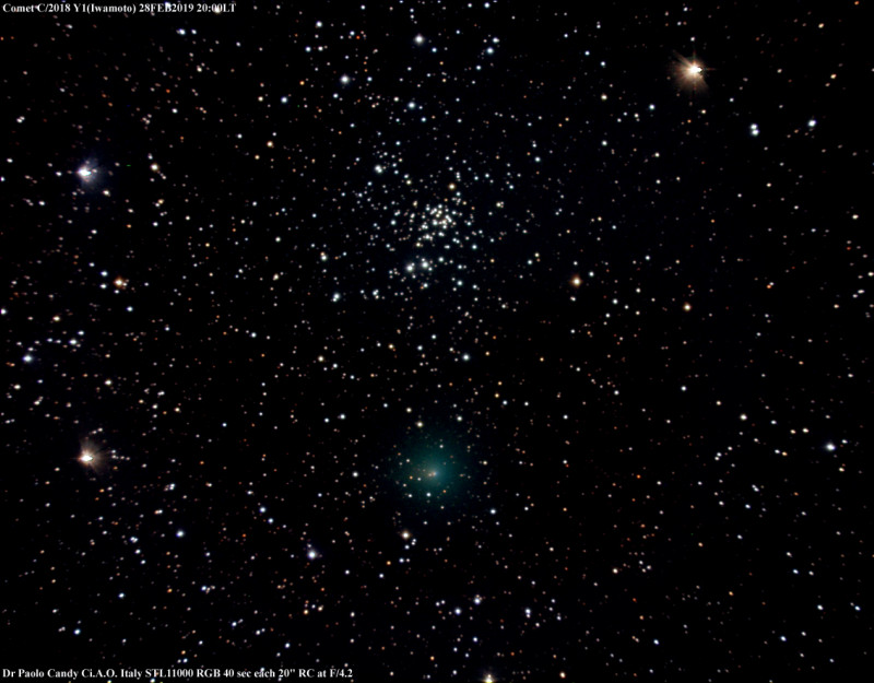 Comet & Open Cluster NGC1907