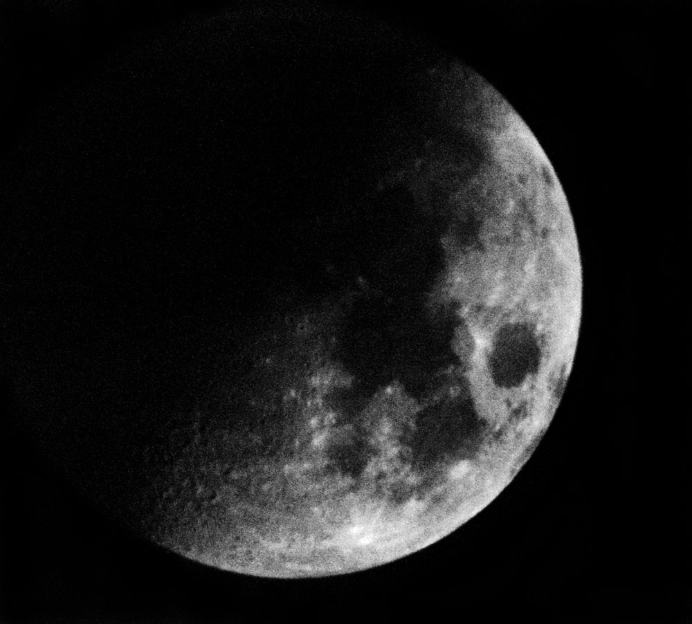 Moon on foggy night
