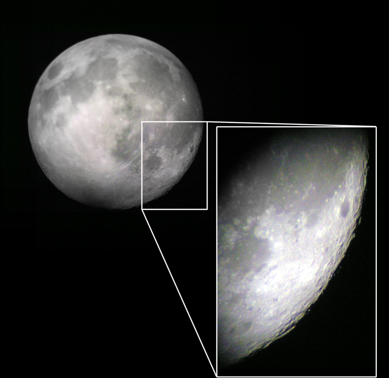 Moon blow-up