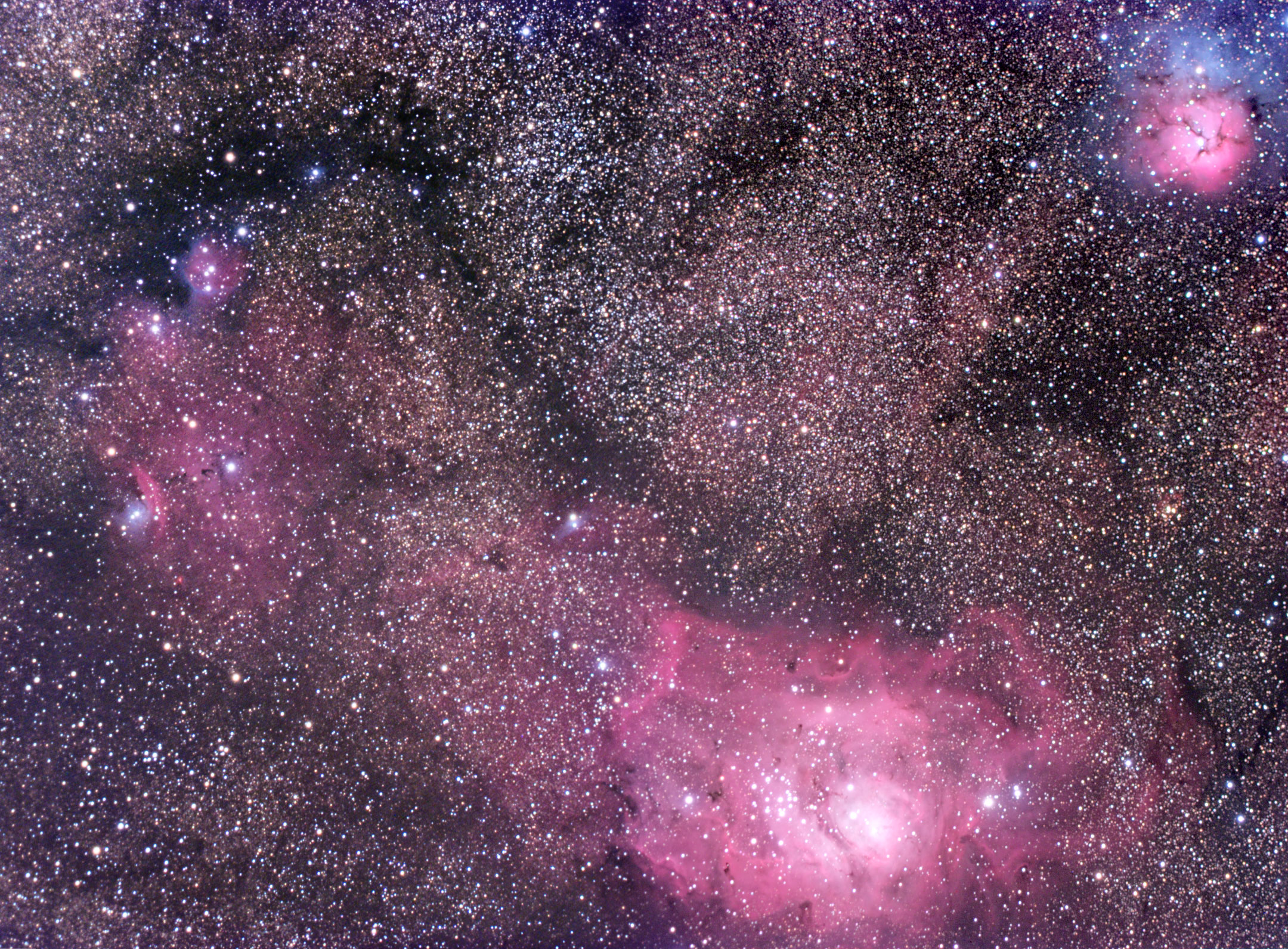 Lagoon & Trifid Wide Field