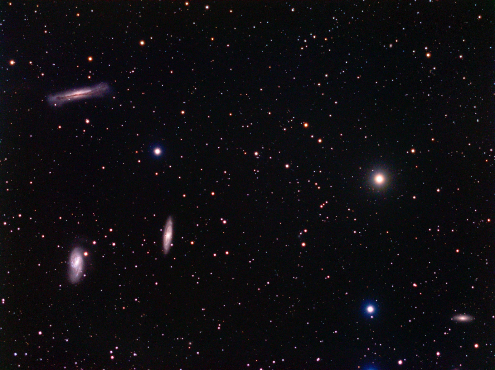 The Leo Quartet - M65, M66, NGC3628, and NGC3593