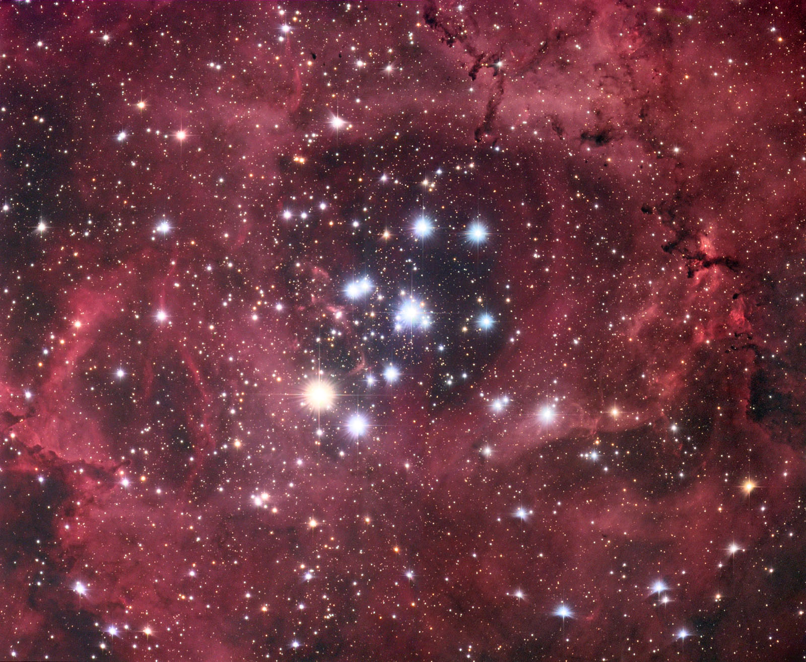 NGC 2244, Cluster in the Hole