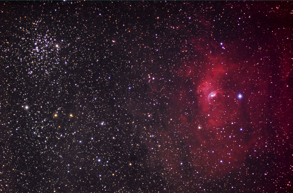 Bubble Nebula and M52